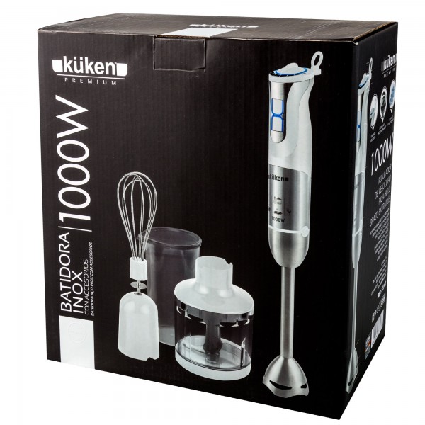 Batidora brazo 1000w. c/accesorios kuken